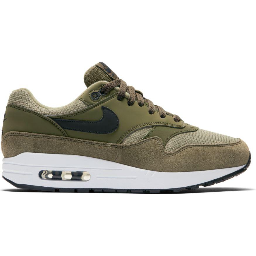 NIKE AIr Max 1 Olive Canvas/Black US 7.5 EU 38.5 US 8 EU 39 US 8.5 EU 40 US 9 EU 40.5 US 10.5 EU 42.5 US 11 EU 43 US 11.5 EU 44 US 12 EU 44.5