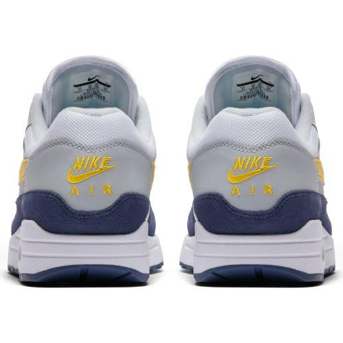 NIKE Air Max 1 Shoe WHITE/TOUR YELLOW-BLUE RECALL US 9.5 EU 43 US 10.5 EU 44 US 46 EU 12